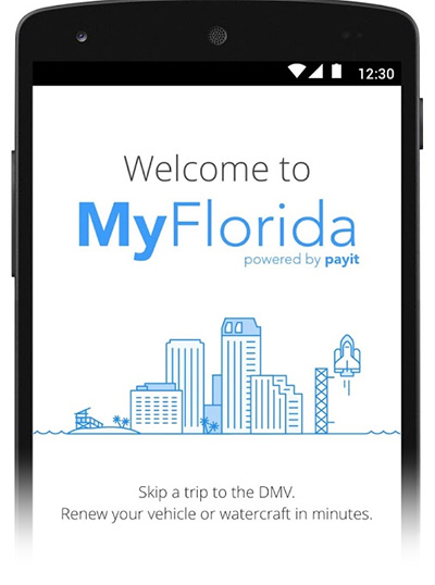 image of the MyFlorida mobile app